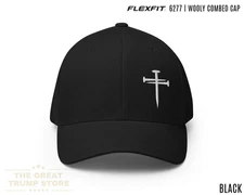 Nails Cross Hat Flex Fit Three Nails Baseball Hat Religious Christian Hats