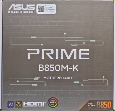 ASUS PRIME B850M-K Mainboard AM5 | DDR5 | PCIe 5.0 | 2x M.2 | BIOS Flashback