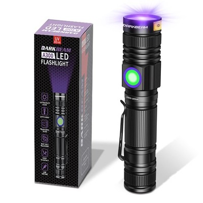 DARKBEAM UV 395nm Flashlight USB Pocket size/A300, 395nm(Violet)-1 Pack