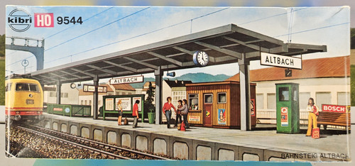 Kit Modelo Kibri Escala HO Antiguo - Plataforma Estación Cubierta con Detalles #B-9544 | Zustand: New
