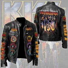 KISS Motorcycle Leather Jacket Premium
