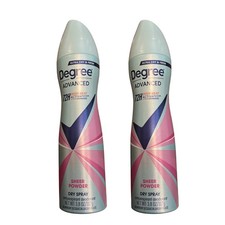 Degree Advanced Antiperspirant Deodorant Spray 3.8 oz Sheer Powder Lot of 2