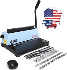 Máquina de encuadernación con alambre, encuadernadora espiral de 32 agujeros US