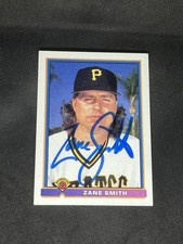 Zane Smith 1991 Bowman #524 Pittsburgh Pirates Auto Autographed Signed MLB Card