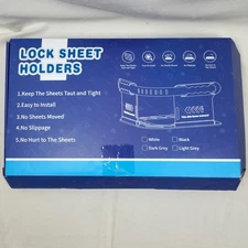 Bed Sheet Holders for Corners, Sheet Holders Keep Sheets Firm & Tight - Lock Fit