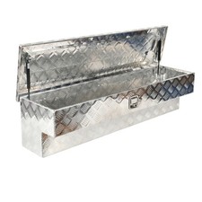 48x13.4x12.8 Silver Aluminum Side Mount Tool Box Truck Trailer Tool Storage