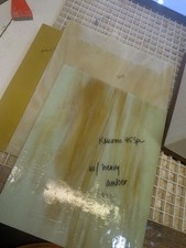 STAINED GLASS SCRAP PIECES MEDIUM AND LARGE SIZE YELLOWS