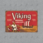 Vintage Viking Royal Lager Beer Metal Sign Flint Hill Brewing Co. #277534