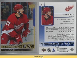 2018-19 Upper Deck Young Guns Silver Foil Filip Hronek #214 Rookie RC