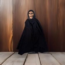 Vintage h&auml;ngendes Halloween Skelett Ghul Deko Sensenmann Spooky Season