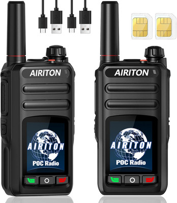 Unlimited Range 4G Walkie Talkies - 5000 Miles Two Way Radio (2 with SIM)