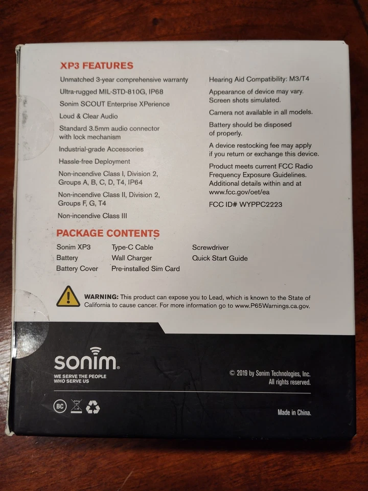 New Sealed Sonim XP3 XP3800 8G LTE Rugged Flip Cell Phone - Sprint / Nextel - Image 3 of 4