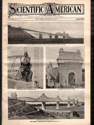 1902 Scientific American October 25 - Charles I Bridge; De Bradsky Airship