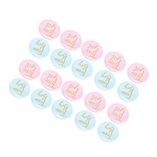 10Pcs Gender Reveal Button Pins Tinplate Baby Shower Party Favors Decoration