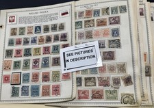 POLAND 1918-1999 OLD STAMP COLLECTION ON LOOSE MINKUS PAGES 3,800+ U/M