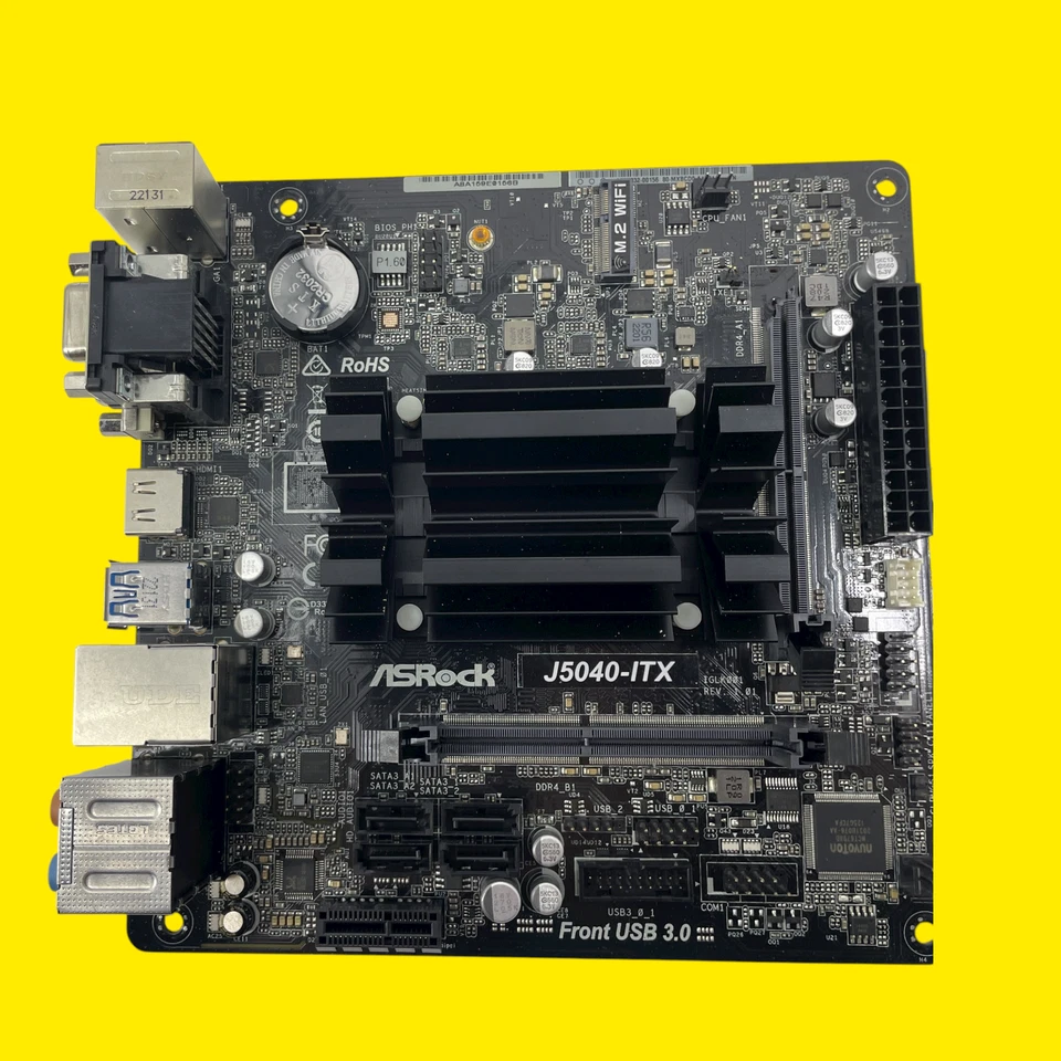 ISSUE ASRock J5040-ITX Intel J5040 CPU m-ITX Motherboard #IS6543 (AR) - Image 2 of 4