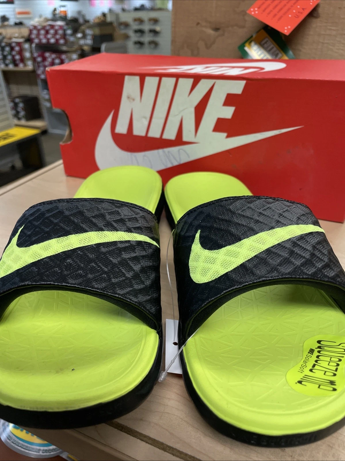 Sandali Nike Benassi SolarSoft unisex 8S NOS vintage spiaggia retro slides