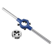 Round Die Stock Handle Wrench Sets 5/16-18 UNC Threading Die and 25mm Die Holder