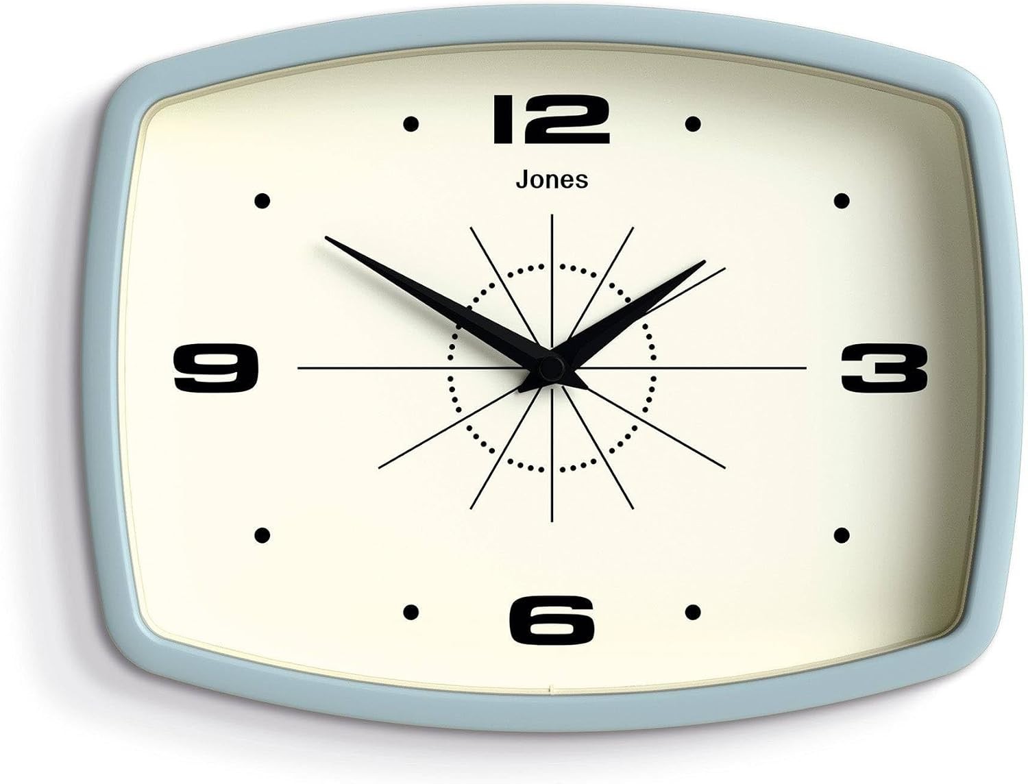 ® Movie Wall Clock | Retro Rectangular Clock | 10 inch | Pale Blue | Cool Des...
