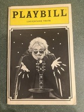 Jerry Garcia Band: original Playbill — Lunt-Fontanne Theatre Broadway - Oct 1987