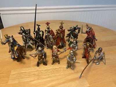 Mixed Lot Schleich Papo Knights & Horses Medieval Figures 2 ARE MISSING PIECES