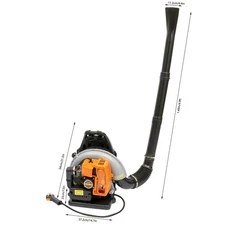 Gasoline-Powered Backpack Blower for Road Sweeping Leaf Snow Removal 65CC Engine