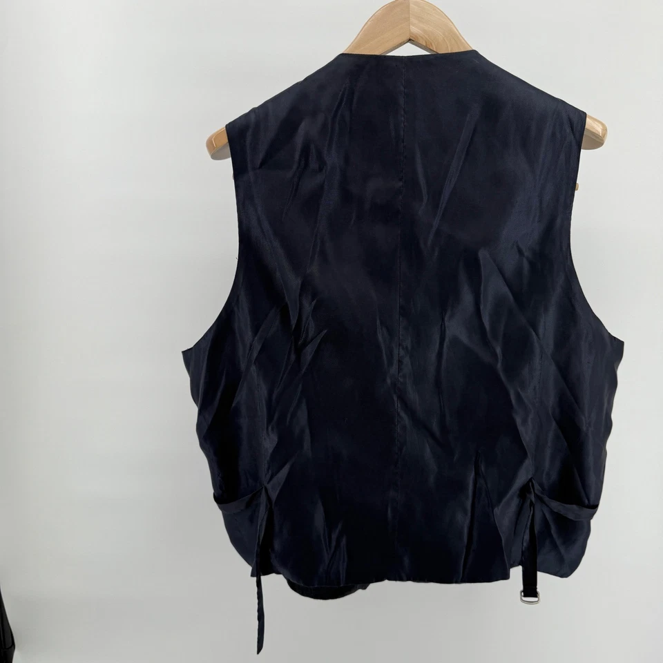 Tasso Elba Men's Gray Wool Silk Blend Dress Vest Waistcoat L46 - Image 3 of 4