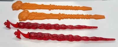 VNTG Swizzle  Sticks SMIRNOFF VODKA SCREWDRIVER & SEAGRAM s Barware Lot of 4