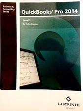 QUICKBOOKS PRO 2014, LEVEL 2 By Trisha Conlon  Susan Scharf Excellent Condition