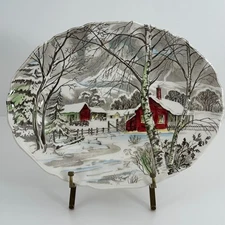 J & G Meakin Welcome Home Oval 12' Platter