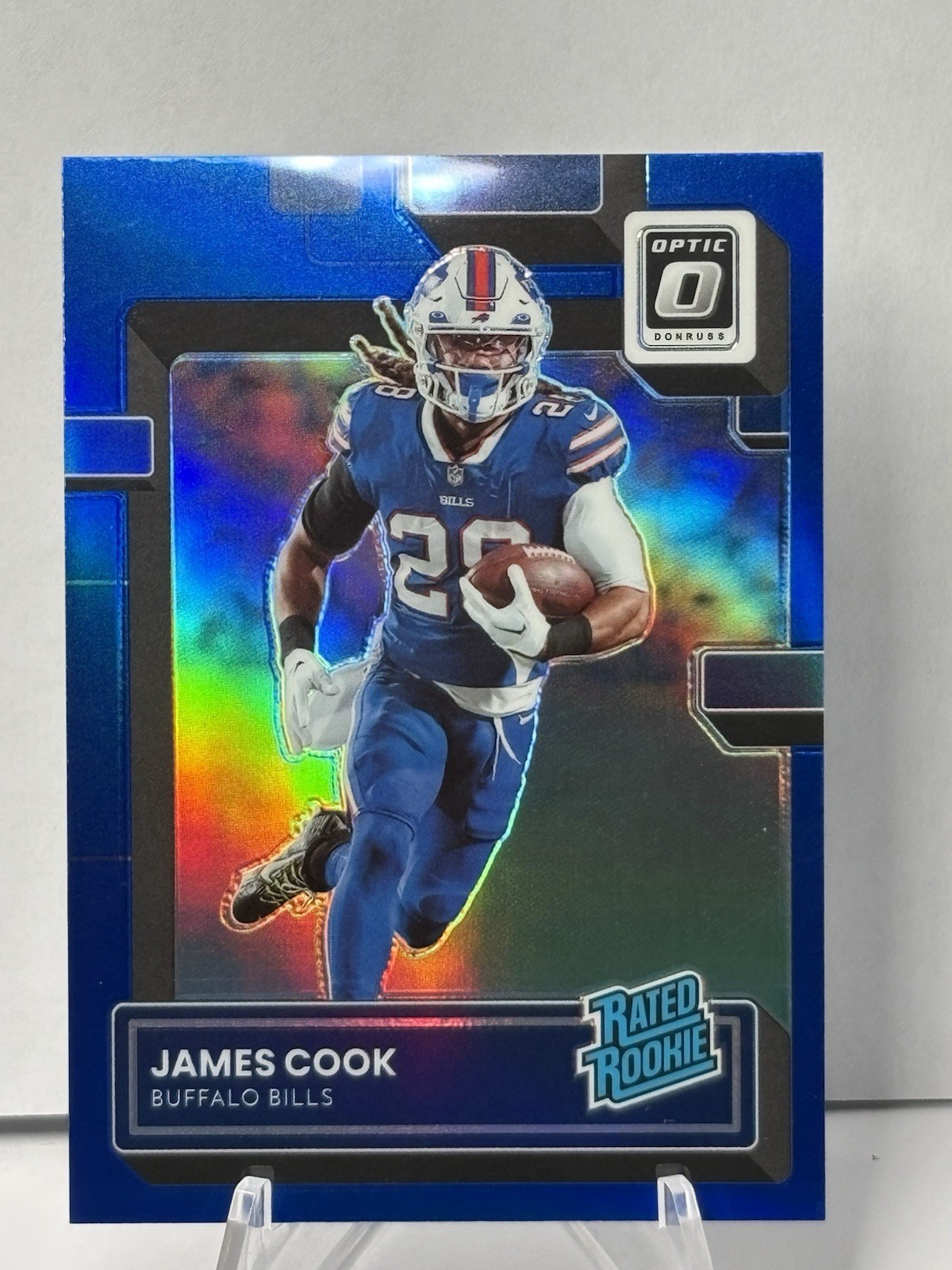 2022 Donruss Optic James Cook RC Blue /179 #215 Rookie Buffalo Bills