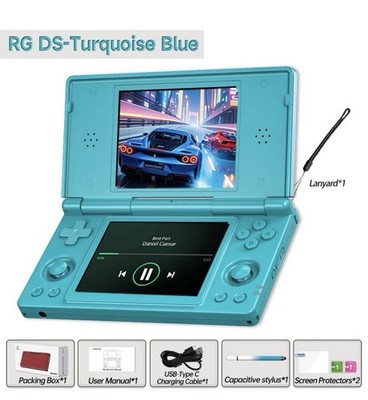 ANBERNIC RG DS Retro Handheld Console | 256GB Power On & Play SD