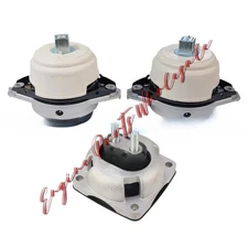 3X Engine Transmission Motor Mount Kit For Benz W166 ML550 X166 GL450 GLS550 AMG