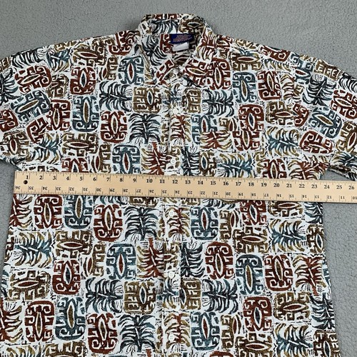 Vintage Fast Breakers Hawaiian Shirt Mens Extra Large Multicolored Made in USA - Picture 11 of 14