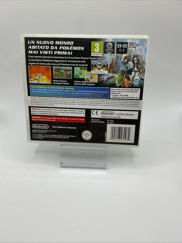 Pokemon Versione Nera Nintendo DS 3DS Completo PAL ITA, foto 2 di 3