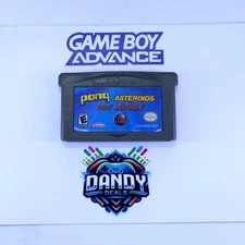 Pong / Asteroids / Yar's Revenge GBA Authentic, Tested - GameBoy Advance