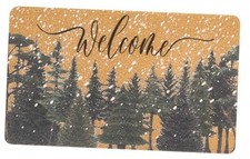 Christmas-Pine-Tree-Welcome-Doormat Holiday-Doormat Entrance Decor Pine Forest