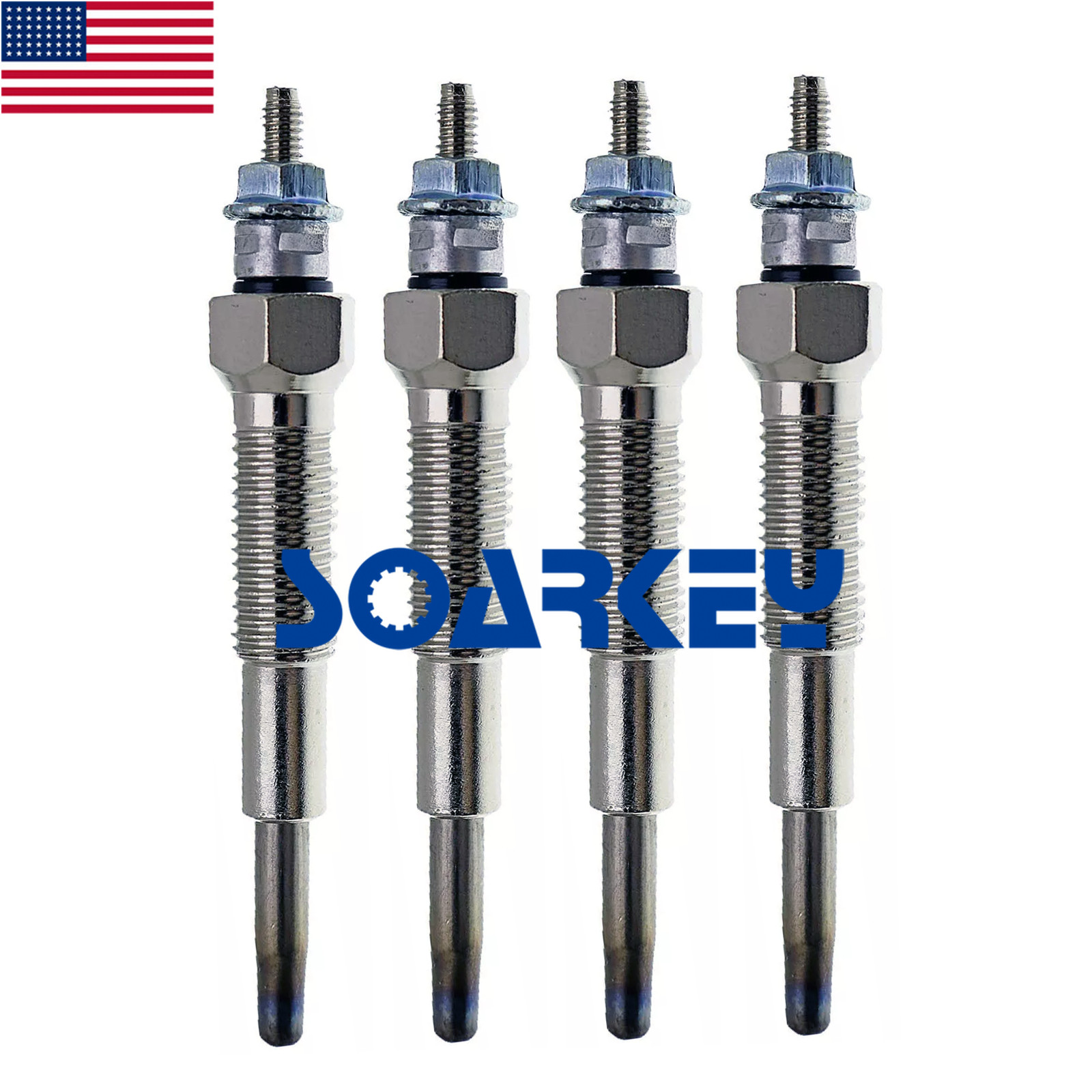 4 x Glow Plug 9-82511978-0 for Isuzu  C240 C221 4BA1 ELF150 ELF250 KUD20 TLD13