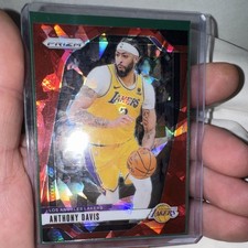 Panini 2024-25 Prizm Red Cracked Ice Anthony Davis #195 Los Angeles Lakers