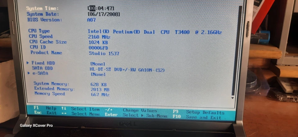 Dell Studio 1537 boots to bios Intel pentium Dual @2.16Ghz 2GB RAM  (519) - Image 3 of 4