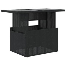 Garden Table with Top Outdoor Table Patio Dining Table Poly Rattan vidaXL