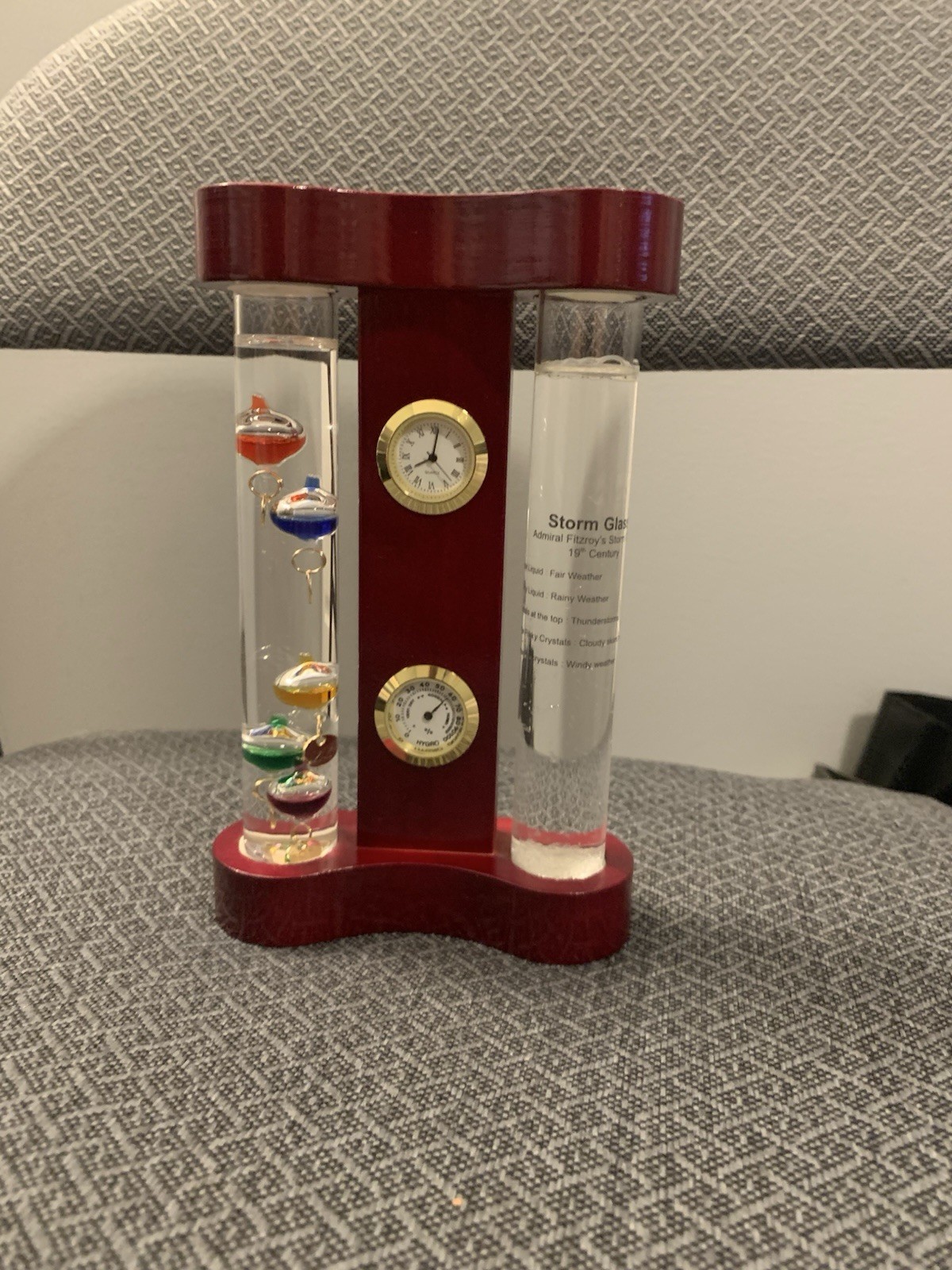 Galileo Thermometer Quartz Clock Humidity Fair-storm Ind.