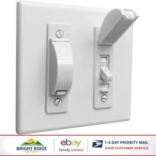 Childproof Light Switch Guard Covers, 8 Pack for Toggle Switch Protection