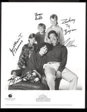 HOME IMPROVEMENT 5 SIGNED AUTOGRAPHED 8X10" B+W SILVER PHOTO TIM ALLEN AND CAST
