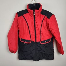 Obermeyer girl winter jacket size 14 juniors teen Red Black Cold Weather Snow