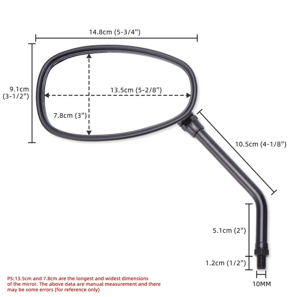 Espejos retrovisores laterales PARA SUZUKI INTRUDER 700 800 1400 1500 KATANA 600 750 1100 Foto 4 de 4