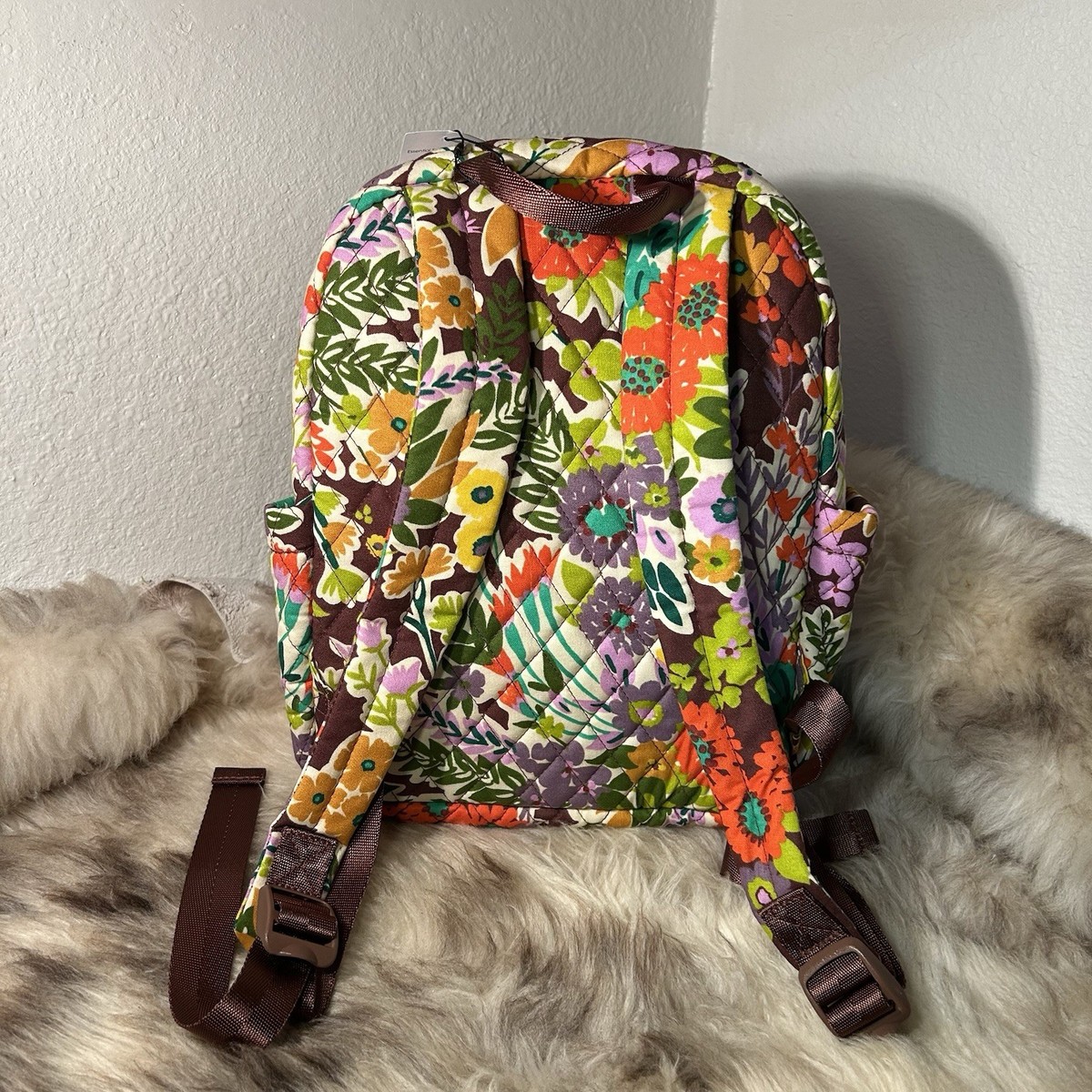NWT Vera Bradley Essential Small Backpack - Evening Garden | eBay