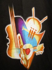 NWOT 1997 Black NEWPORT JAZZ FESTIVAL Logo T Shirt XXL Hanes Beefy T 100% Cotton