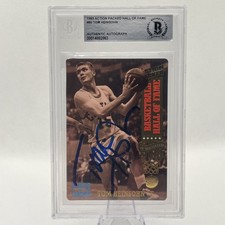TOM HEINSOHN SIGNED 1993 ACTION PACKED AUTOGRAPHED  BECKETT AUTHENTIC BAS HOF