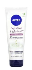 Nivea Sensitive Radiant Face Body Cream, 6.8oz with nourishing SERUM